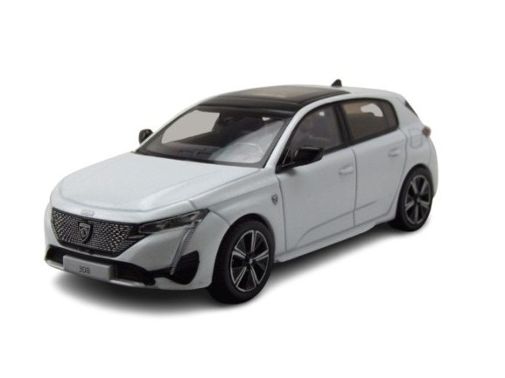 Norev Modellauto Peugeot 308 GT 2021 weiß metallic, Maßstab 1:43
