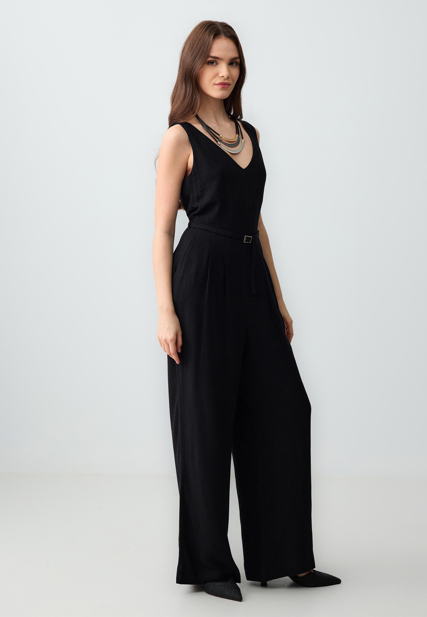 Jimmy Key Jumpsuit Gerade Geschnittener Ärmelloser günstig online kaufen