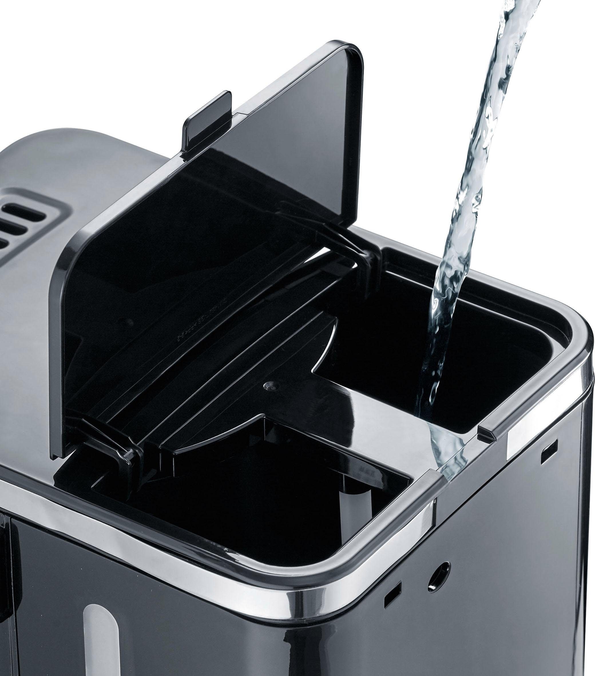 Graef Filterkaffeemaschine FK 402, 1,25l Kaffeekanne, Korbfilter 1x4, mit Glaskanne, schwarz