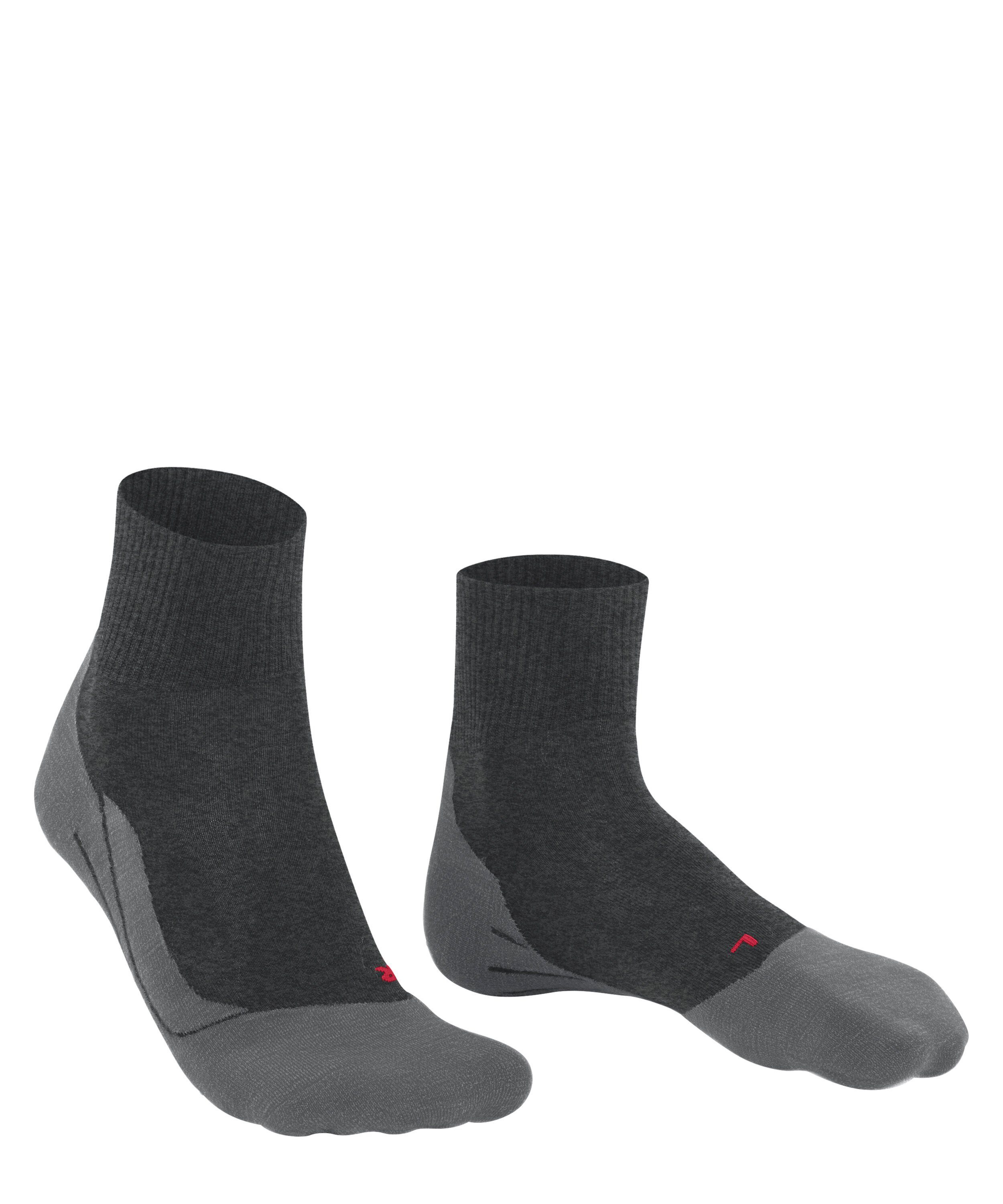 Wandersocken für (3180) bequem Leicht FALKE asphalt und Wool Short TK5 Wander Freizeitwanderungen (1-Paar) mel.