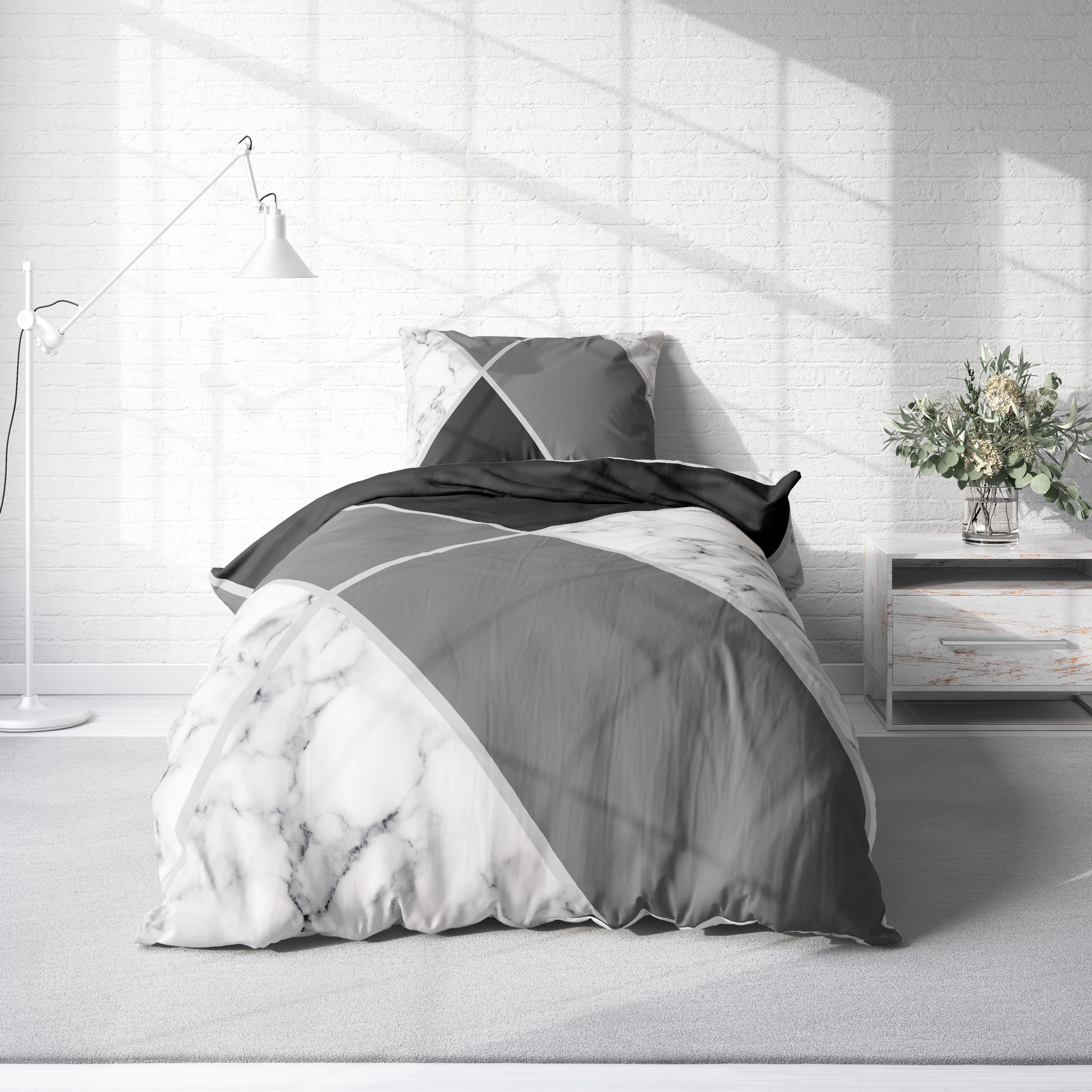 One Home Bettwäsche Miu, Mikrofaser, 2 teilig, grafisch und geometrisch mit günstig online kaufen