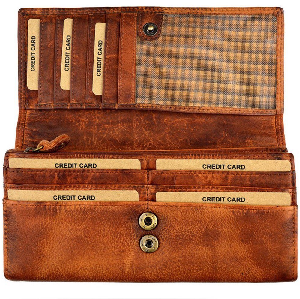 Goodman Design Geldbörse »Damen Geldbörse echt Leder Brieftasche  Portmonnaie«, aus hochwertigem weichem Waschleder online kaufen | OTTO