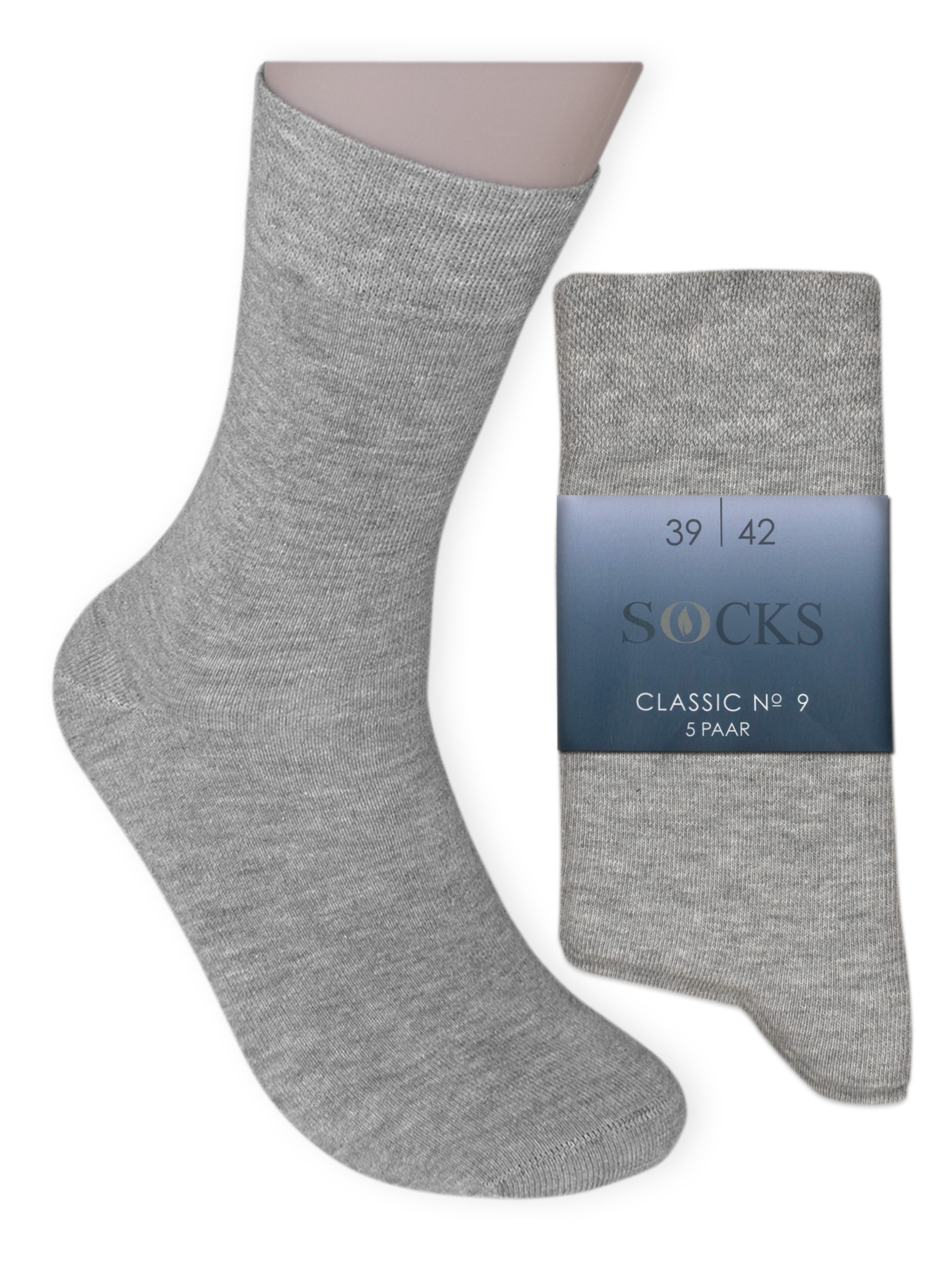 Die Sockenbude Basicsocken CLASSIC (Bund, 5-Paar, ohne drückende Naht) hell günstig online kaufen