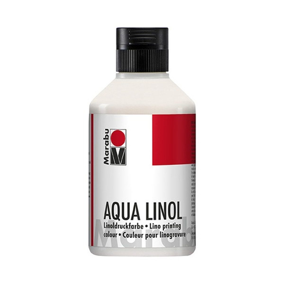 Marabu Linoldruckfarbe Marabu Aqua Linoldruckfarbe weiß 070 250ml