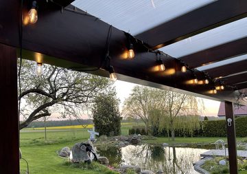 ChiliTec Gartenleuchte Solar Lichterkette Außen - Solarleuchten Wetterfest 6m lang 10 LED
