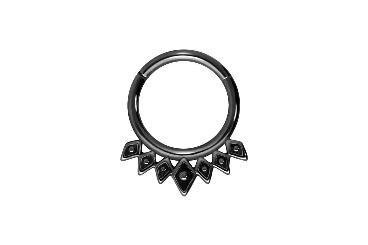 Piercing-Set Chirurgenstahl Segmentring Clicker ETHNO-DESIGN