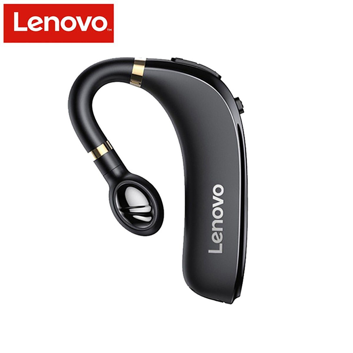 Schwarz) Lenovo - 20 (Bluetooth St., zu Bluetooth-Kopfhörer Mikrofon Wireless Akkulaufzeit HX106 Headset, mit bis 5.0, mit Touch-Steuerung