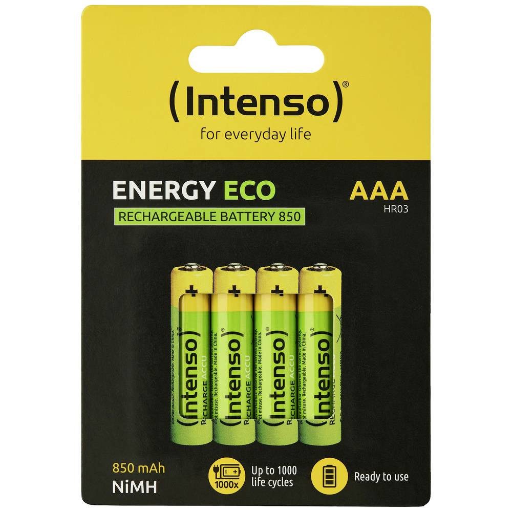 Intenso 850mAh HR03 AAA 4er Pack 7505114 Akku