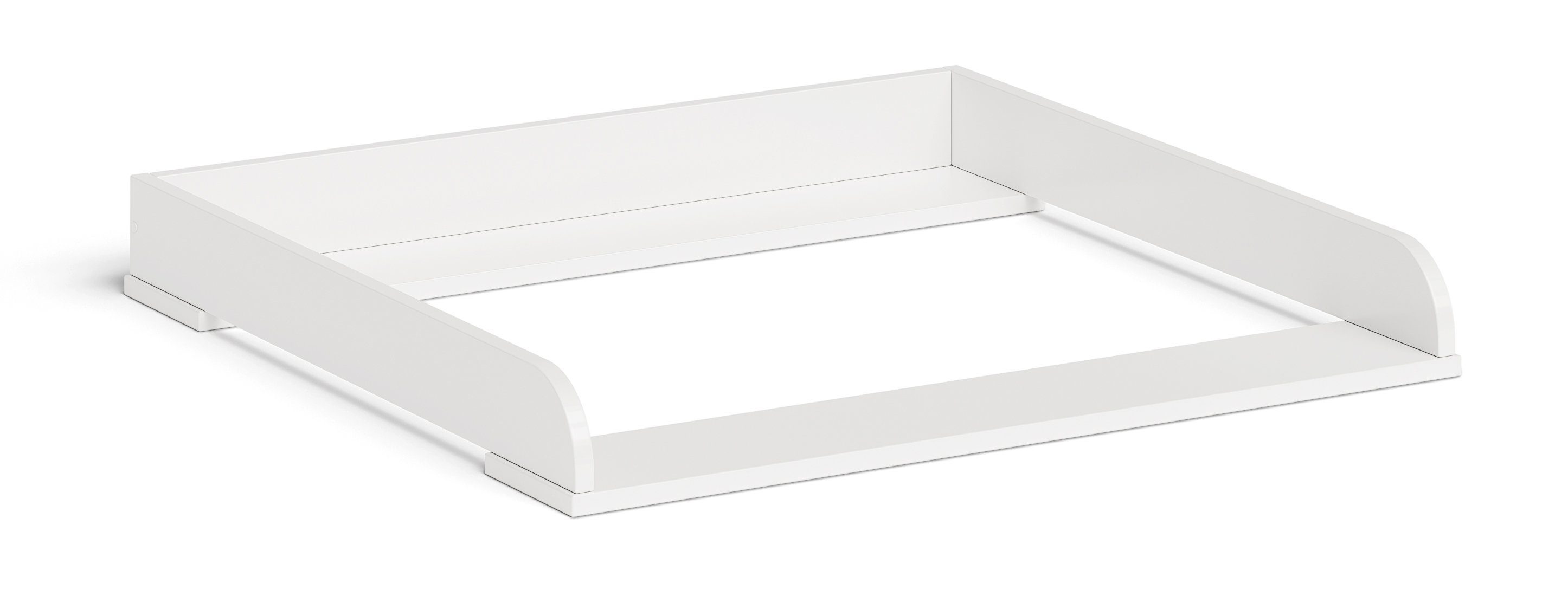 Bellabino Wickelaufsatz Oti, Wickeltischaufsatz, Aufsatz Wickeltisch in weiß, für IKEA Kommode Malm, Hemnes, Nordli