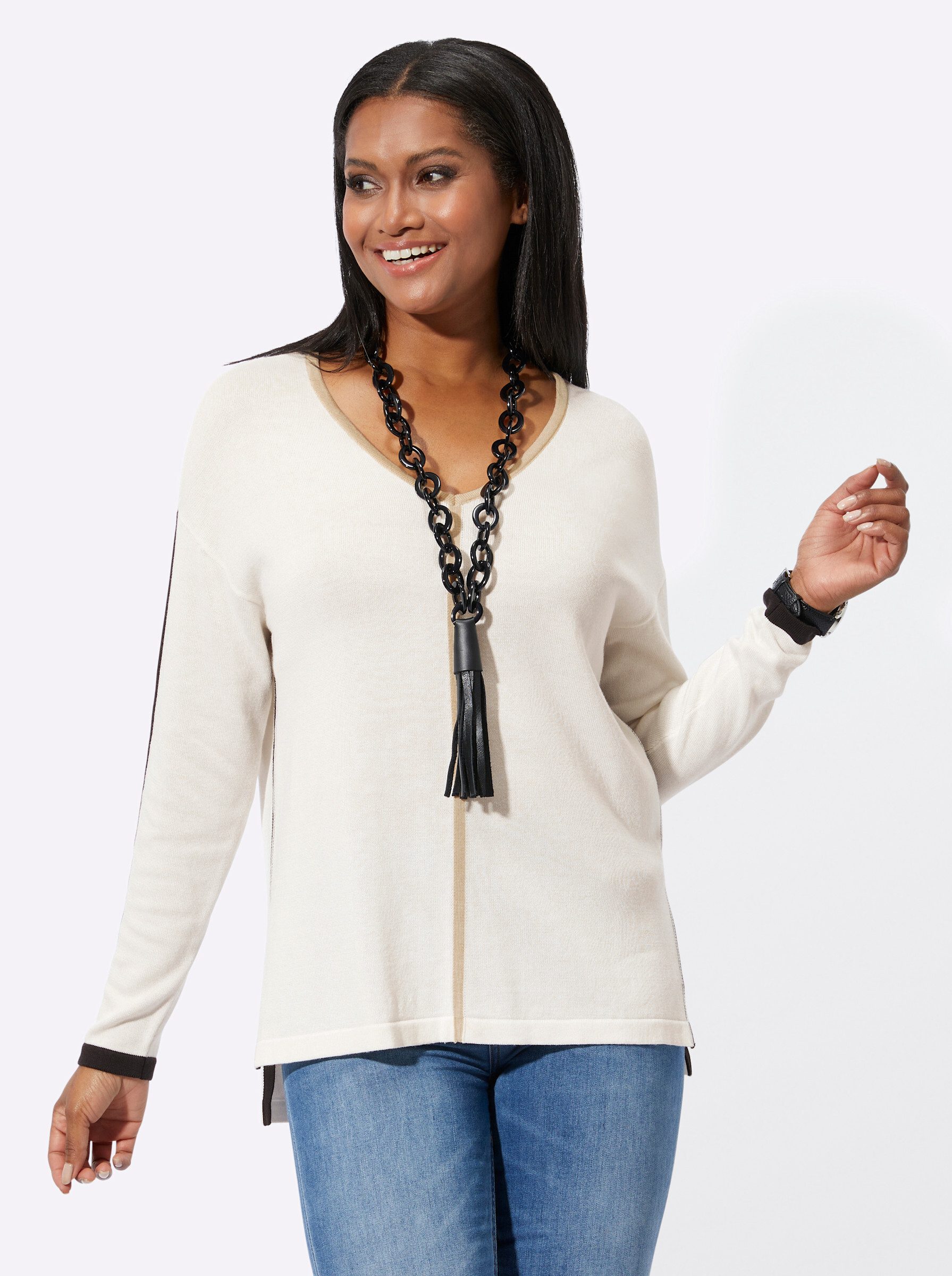 Strickpullover Langarm-Pullover