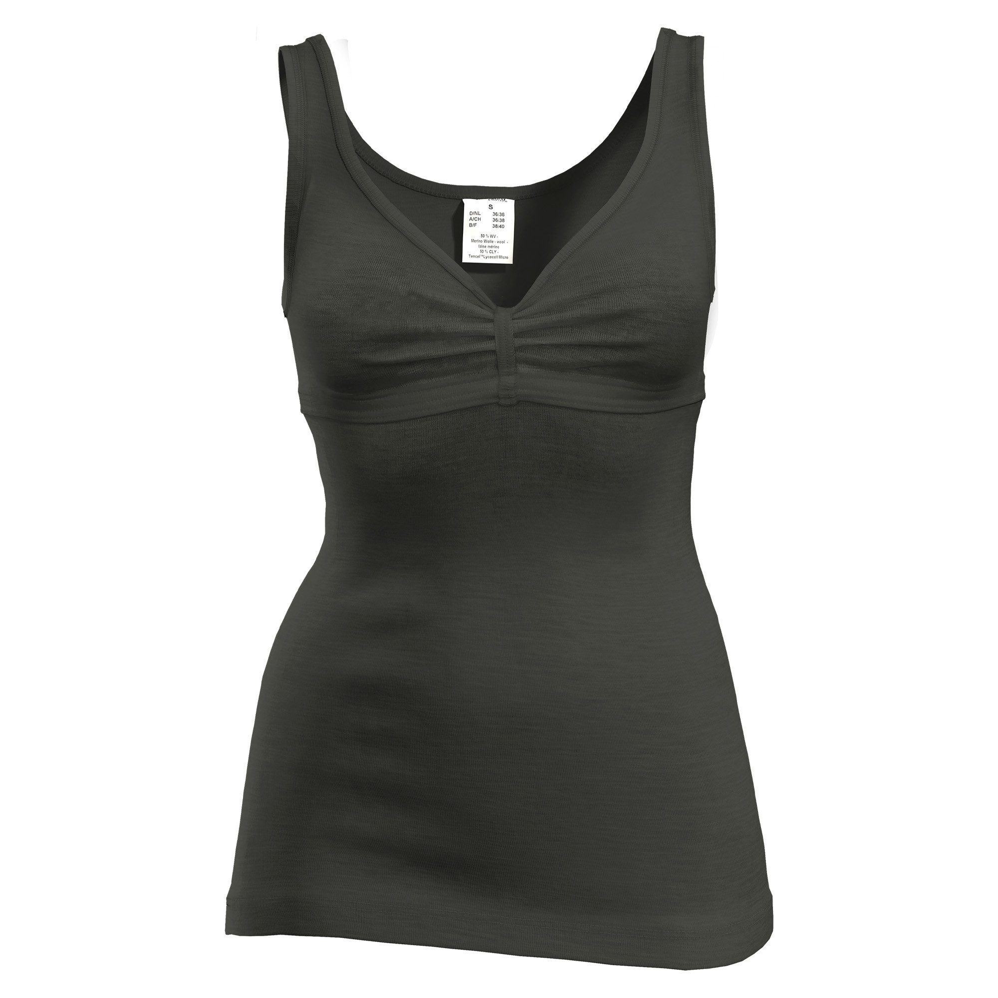 HERMKO Unterhemd 4058080 Merinowolle/Tencel BH-Hemd mit V-Ausschnitt angene günstig online kaufen