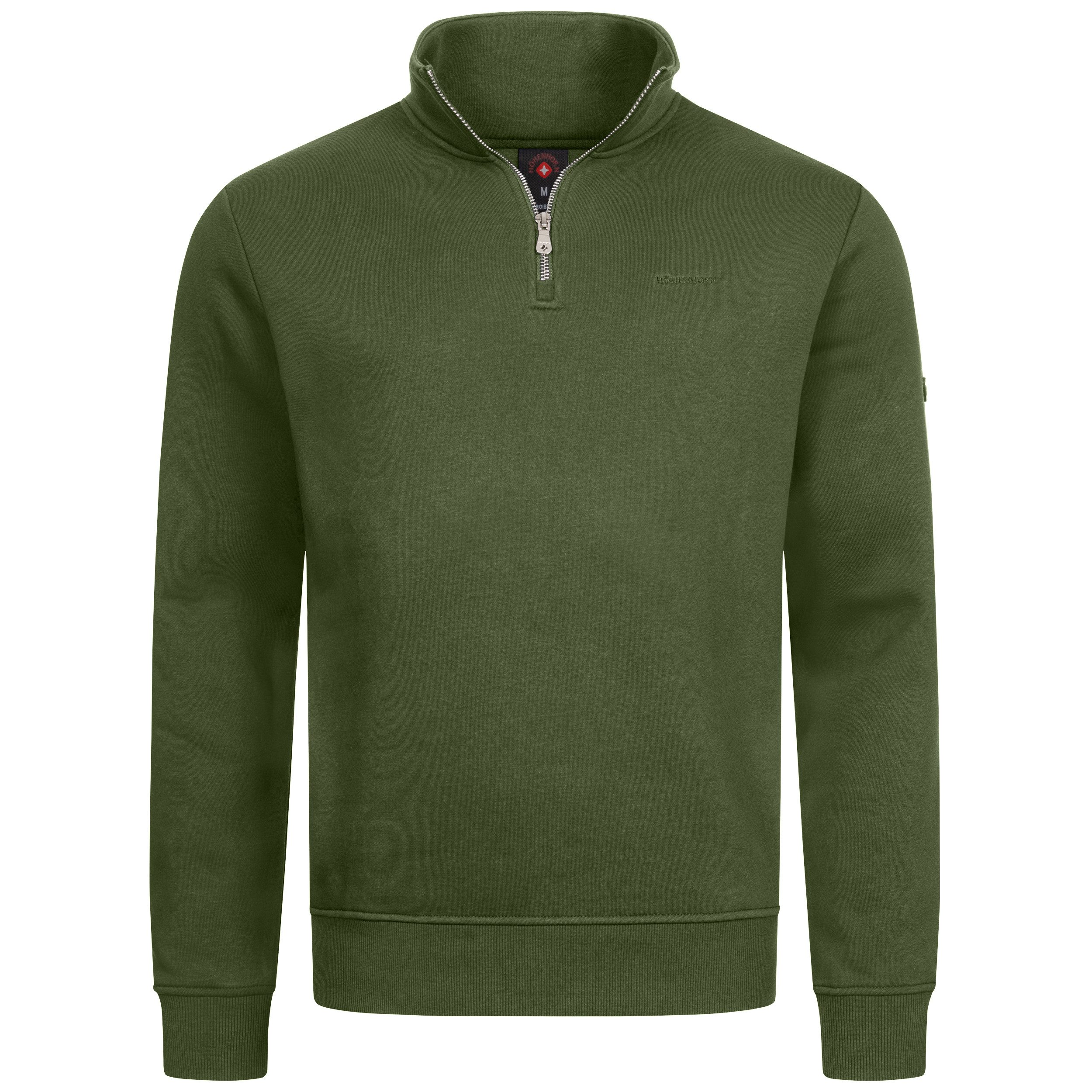 Höhenhorn Troyer Troiberg Herren Pullover für Männer 1/4 Zip Sweatshirt mit Kragen