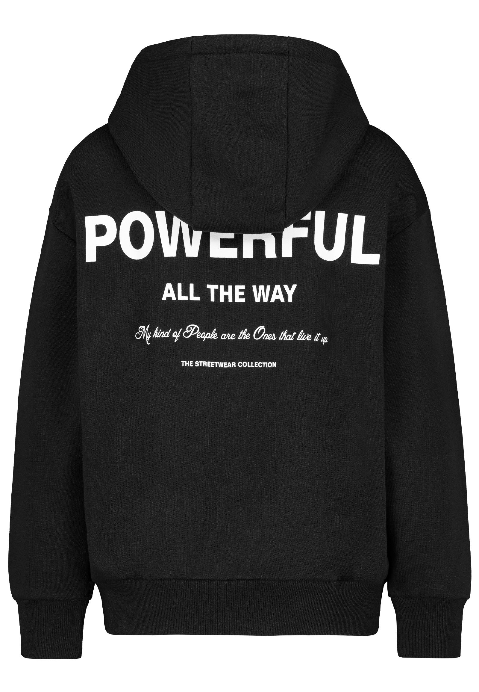 SUBLEVEL Hoodie mit Kängurutasche und Schriftzug Sweat POWERFUL günstig online kaufen