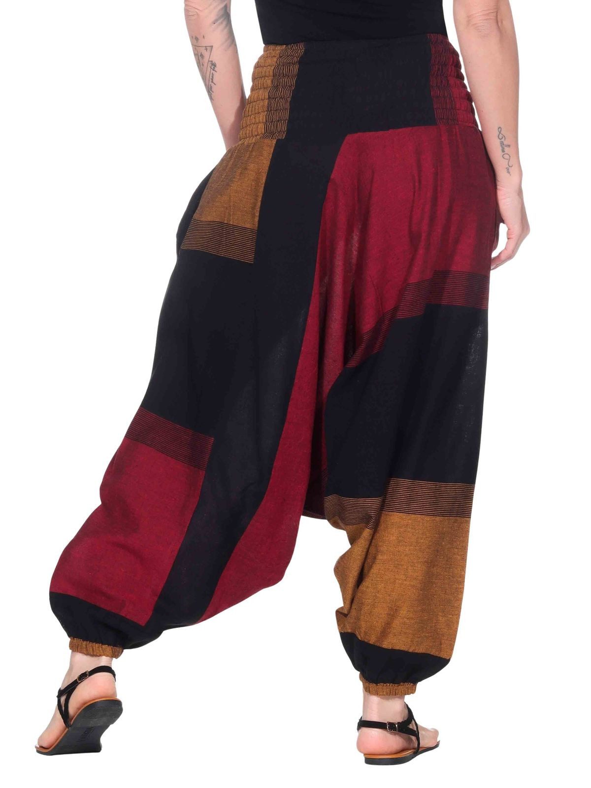KUNST UND MAGIE Haremshose Kunst und Magie Damen orientalische Yoga Freizeit Haremshose