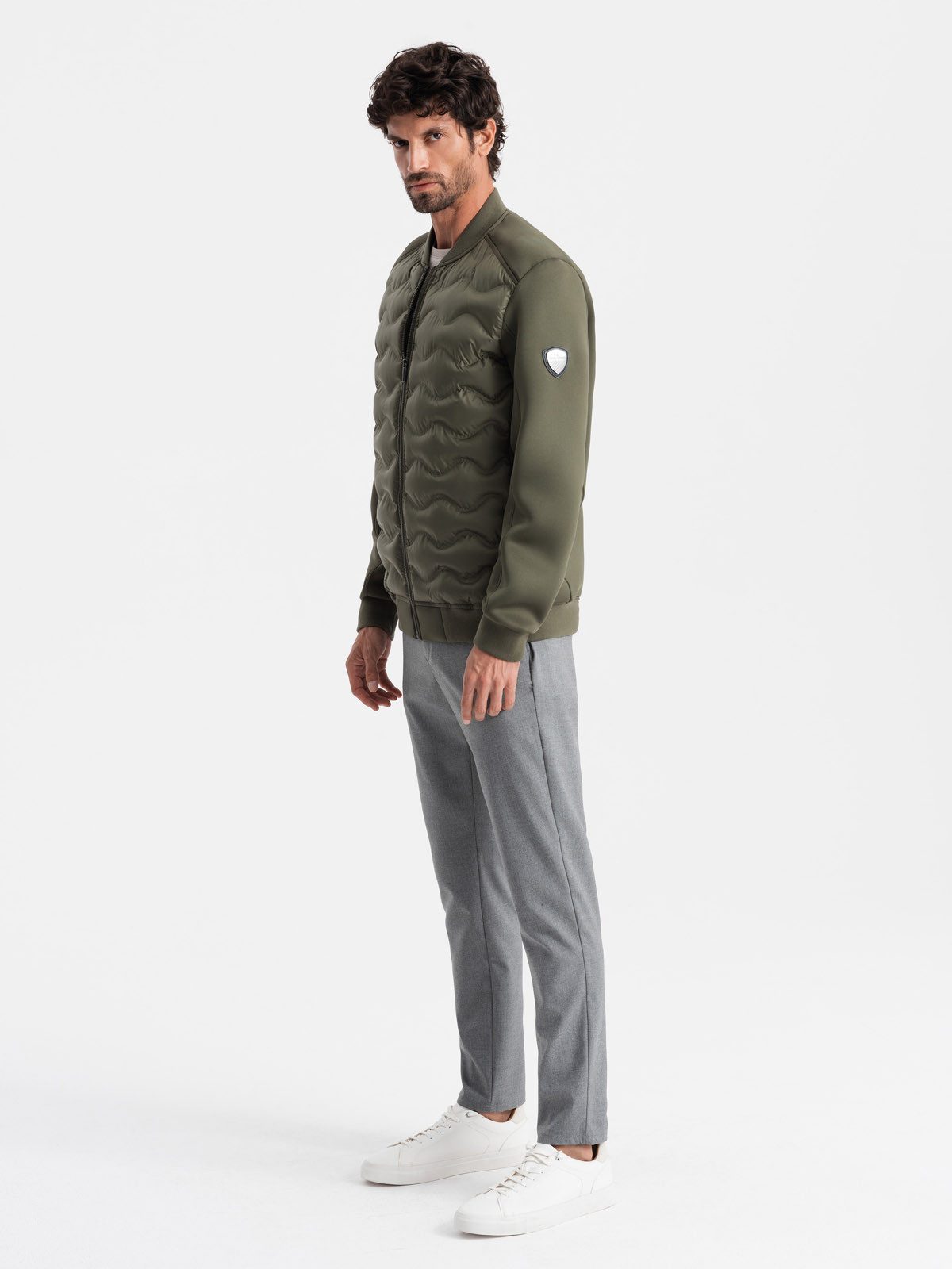 OMBRE Bomberjacke Gesteppte Bomberjacke für Männer