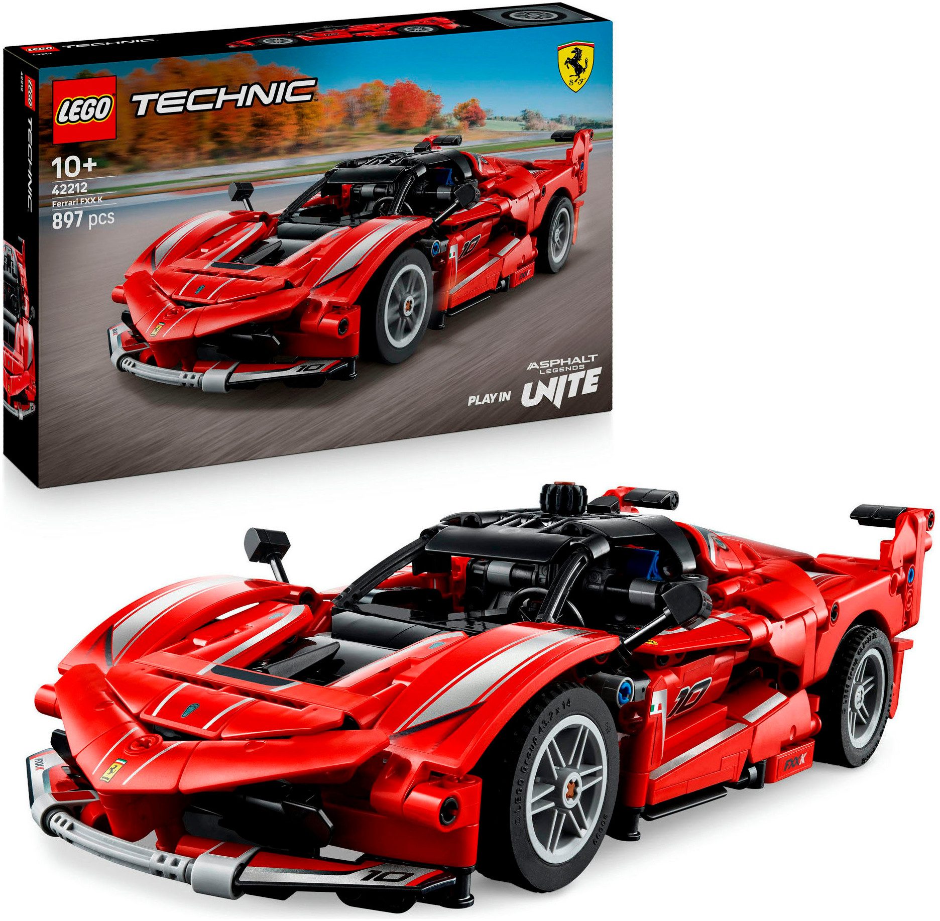 LEGO® Ferrari FXX K (42212), LEGO Technic Konstruktionsspielsteine, (897 St günstig online kaufen