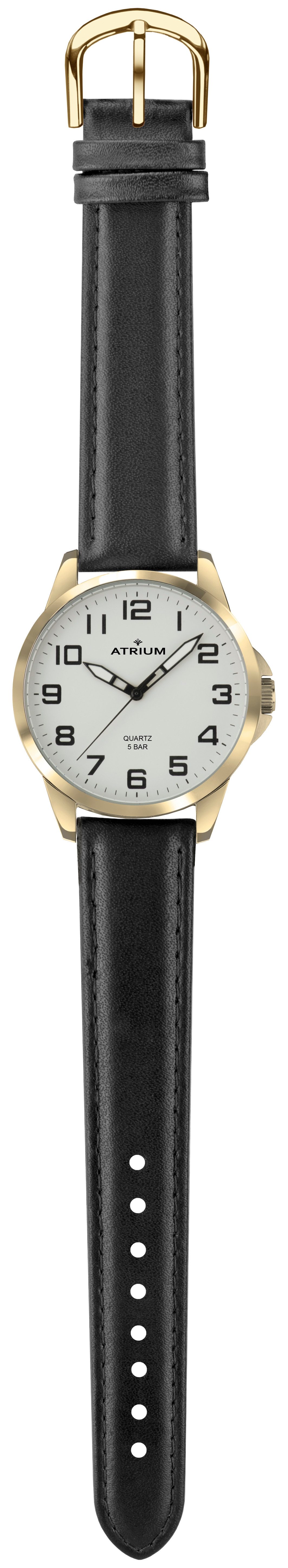 Atrium Quarzuhr A49-20 Damen Armbanduhr Lederband, analog klassisch schlicht modern deutlich Geschenk Ø 27 mm