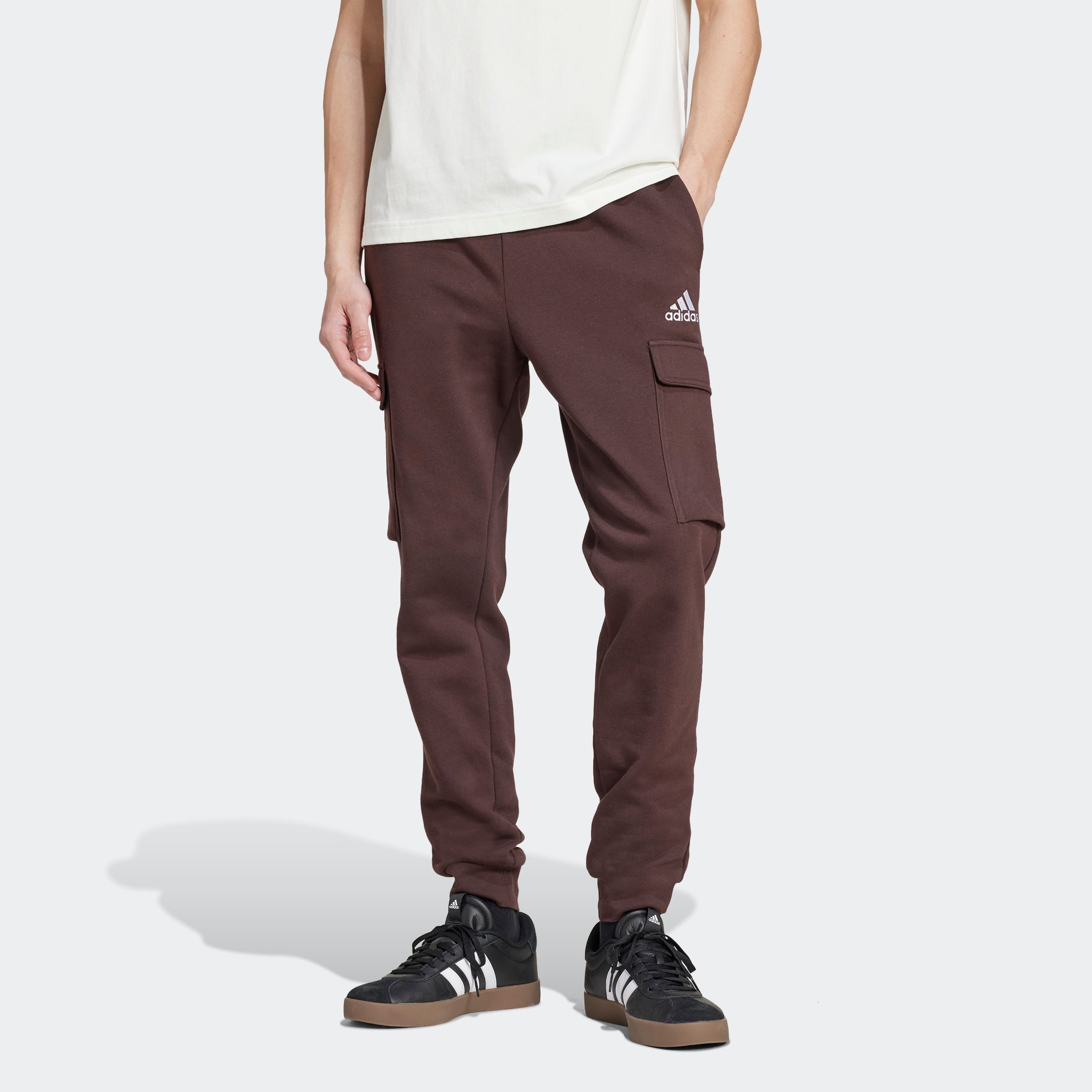 adidas Sportswear Sporthose ESSENTIALS FLEECE REGULAR TAPERED CARGOHOSE (1- günstig online kaufen