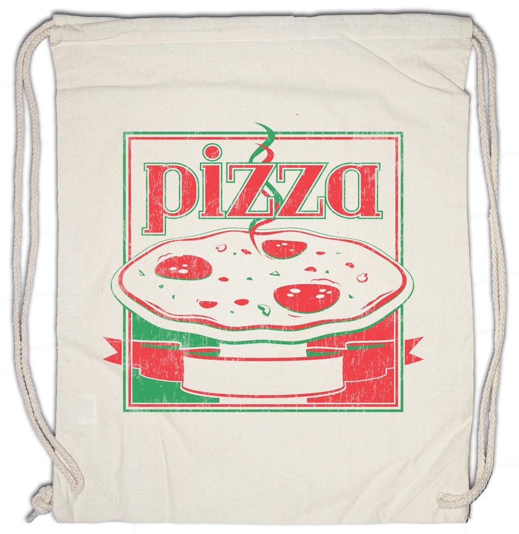 Turnbeutel Pizza Box III Turnbeutel Italia Pizzabäcker Pizzeria Maker Fun Italien