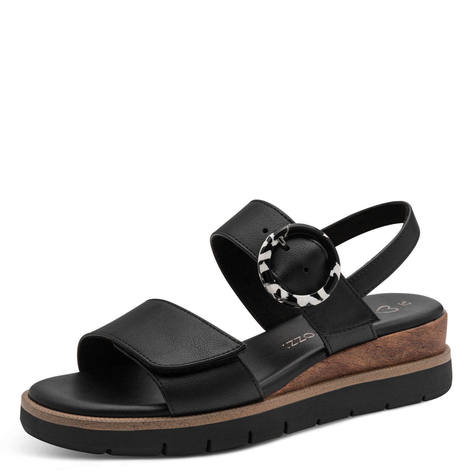 MARCO TOZZI Keilsandalette Riemechensandale, Sommerschuh in veganer Verarbeitung