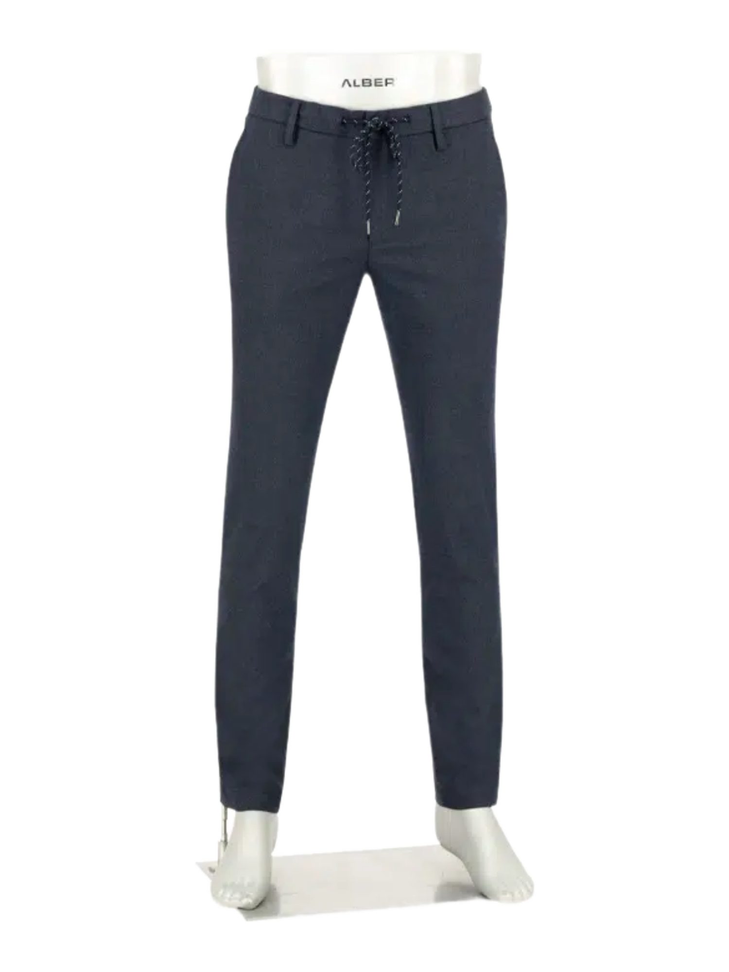 Alberto Stoffhose blau,Freizeit,Polyester,Meliert,Regular Fit,Mittel