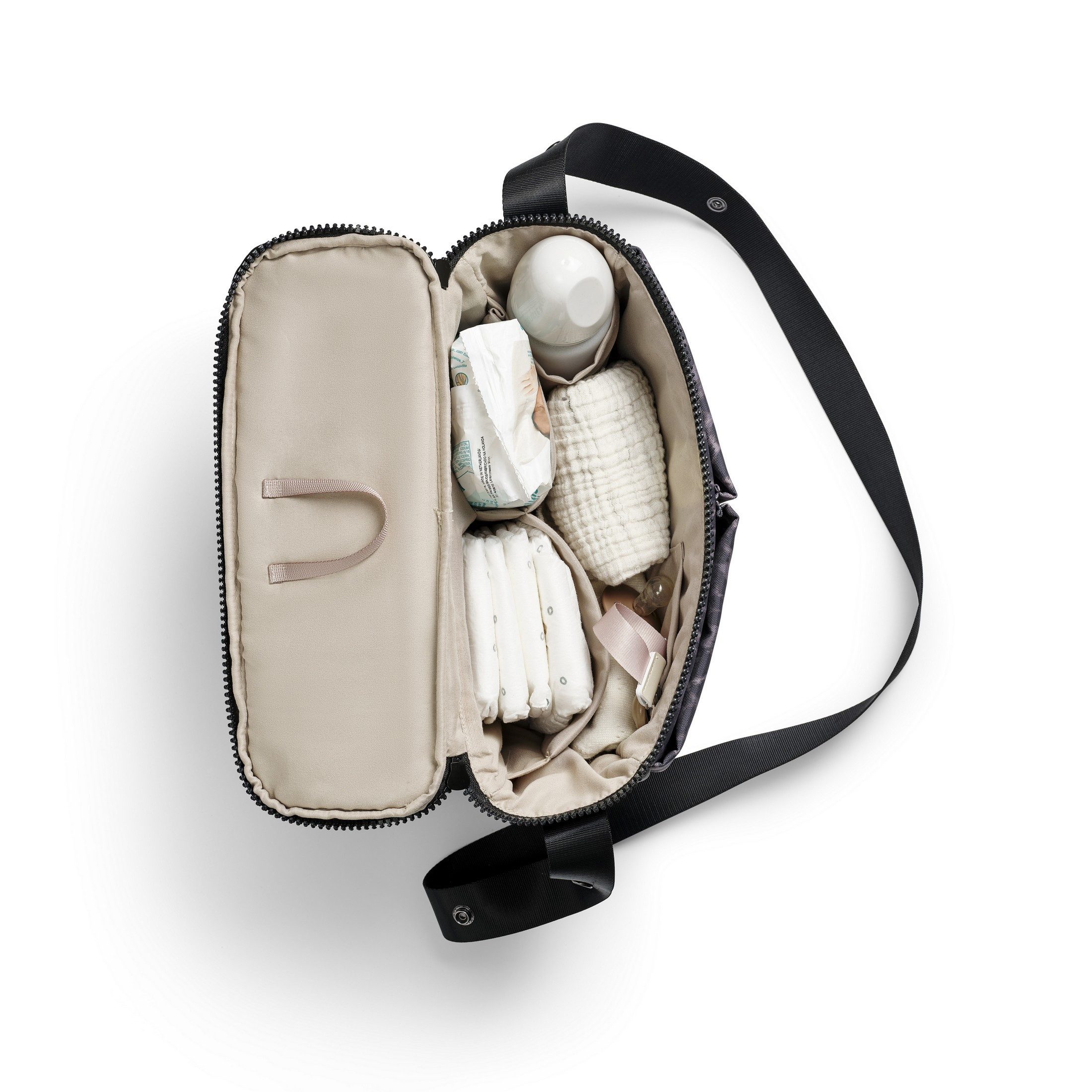 Elodie Wickeltasche Elodie - Organizer - Half Moon - Le Leopard, Praktische Aufteilung