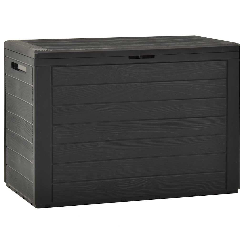 vidaXL Gartenbox Gartentruhe Anthrazit 78x44x55 cm