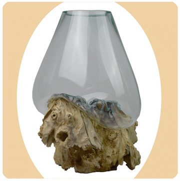 SIMANDRA Dekovase Wurzelholz (Vase, XL), Gesamthöhe ca. 37 - 45 cm; ø ca. 25 - 35 cm