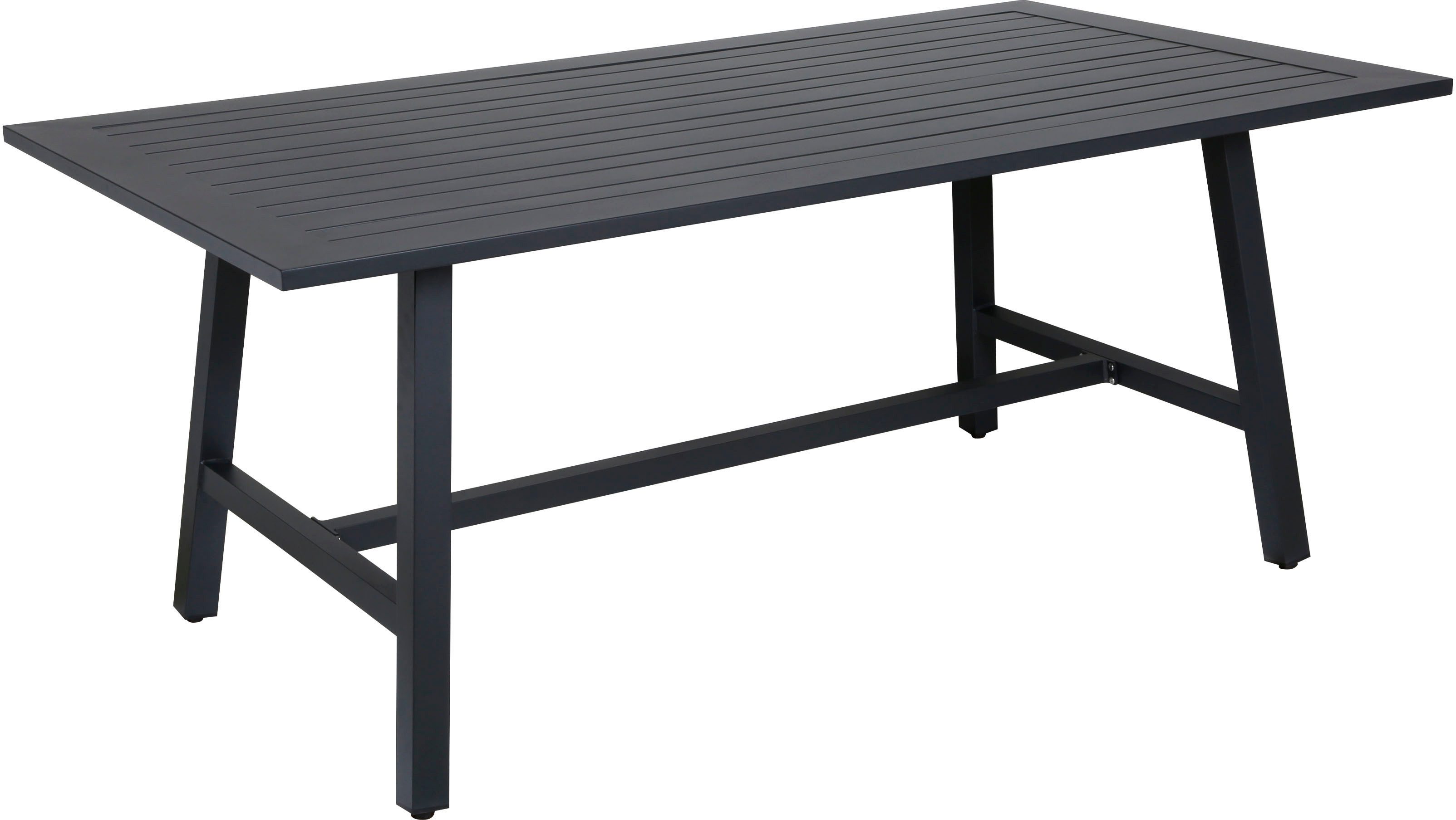 KONIFERA Garten-Essgruppe Edessa Komfort, (Set, 13-tlg., 6x Stuhl mit Rückenverstellung, 1x Tisch 180x97x74 cm, inkl. Auflagen), Tischplatte aus Alu-Lamellen,Ar – Bild 5 von 5