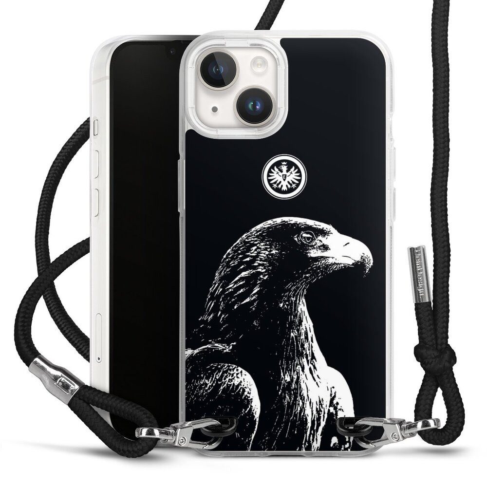 DeinDesign Handyhülle Eintracht Frankfurt Offizielles Lizenzprodukt Attila SGE Attila, Apple iPhone 14 Handykette Hülle mit Band Case zum Umhängen