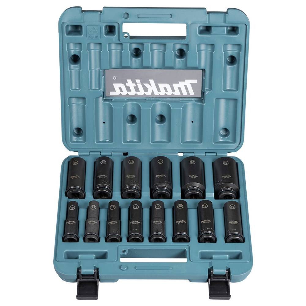 Makita Steckschlüssel Schlagn-Set 14tlg. 1/2″ Im.Blk E-16586