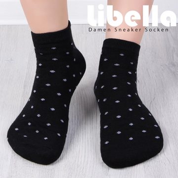 Libella Sneakersocken 92279-92276 (12er-Pack) 12 Paar Damen Sneaker Socken mit verschiendenen Motiven
