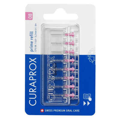 CURAPROX Interdentalbürsten Interdentalbürste CPS 08 prime, Refill, 8 Stück, pink, 3.2 mm Wirksamkeit, Nachfüllpackung, ohne Halter