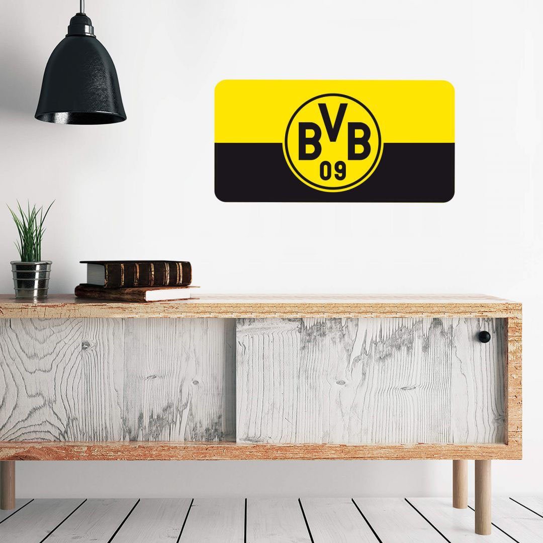 Wall-Art Wandtattoo Dortmund (1 St) gelb Borussia Banner