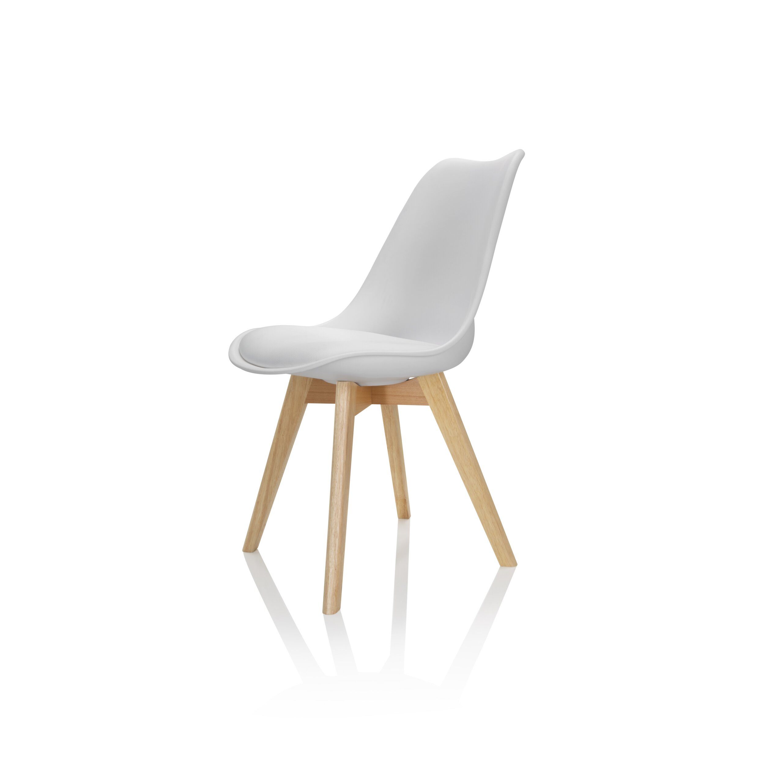 hjh OFFICE Schalenstuhl SCANDI 4 Esszimmerstuhl Kunststoff ohne Armlehnen (4er Set), SCANDI 4