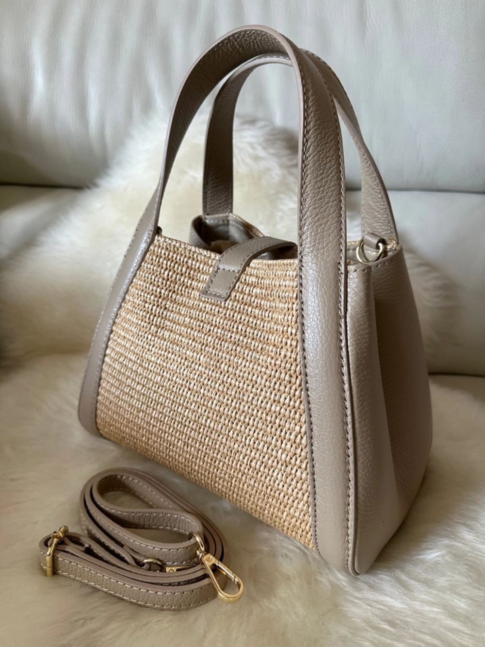 Goodman Design Handtasche Italienische Raffiatasche mit günstig online kaufen