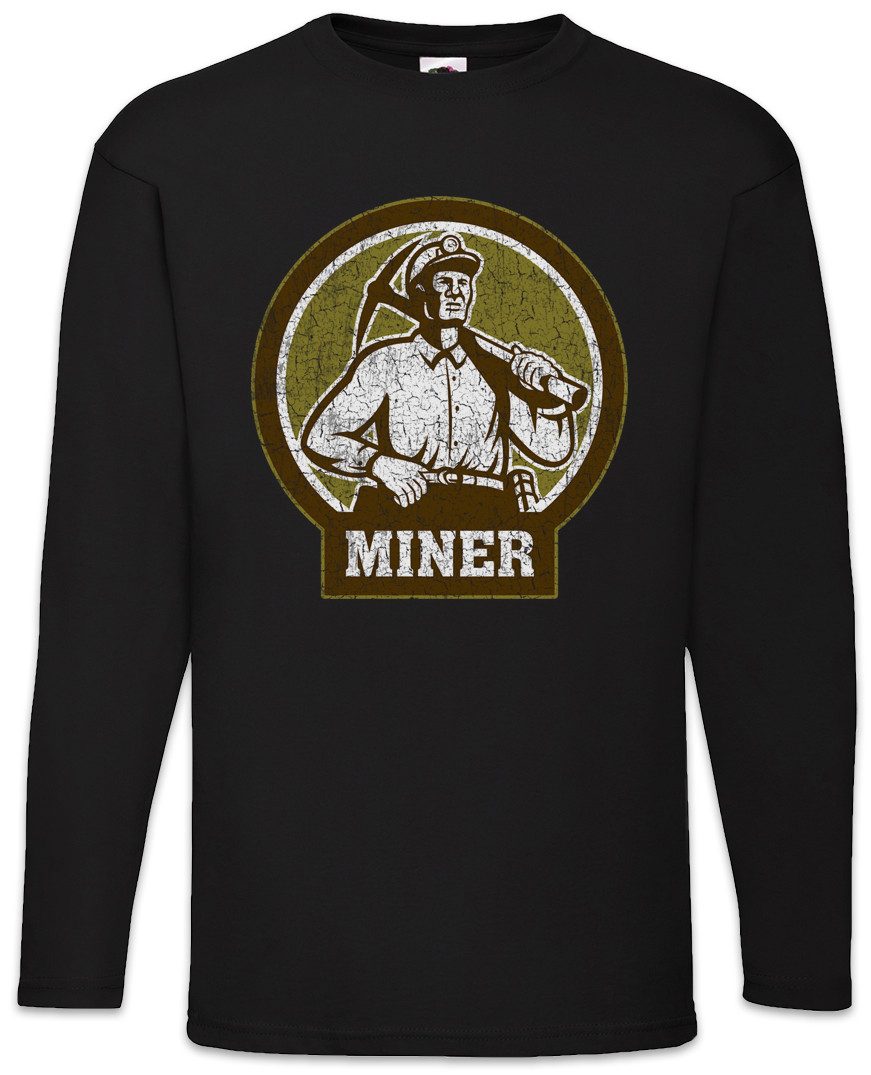 Langarmshirt Miner VII Langarm T-Shirt Bergarbeiter Bergmann Kumpel Mine
