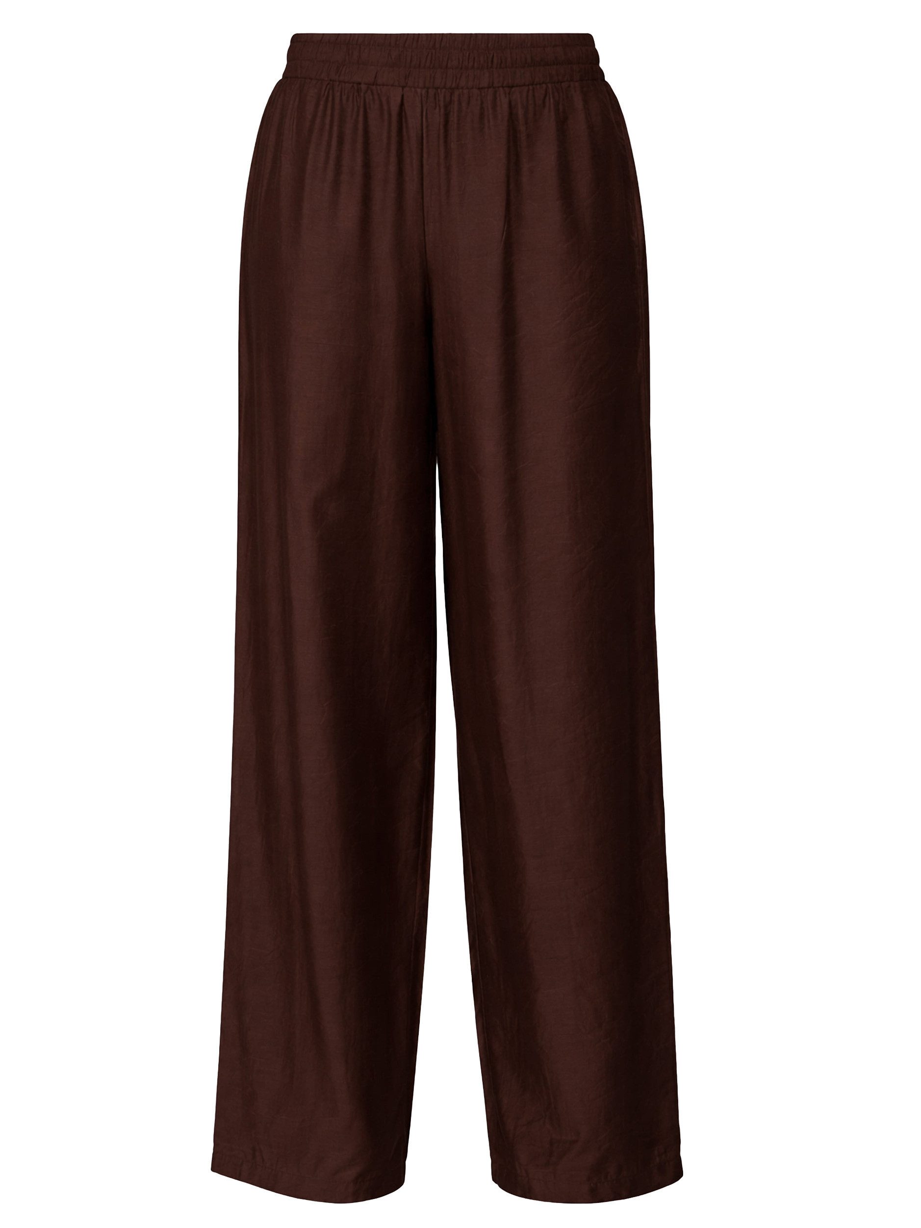SASSYCLASSY Stoffhose Glänzende Stoffhose mit geradem Bein für Damen Stylis günstig online kaufen