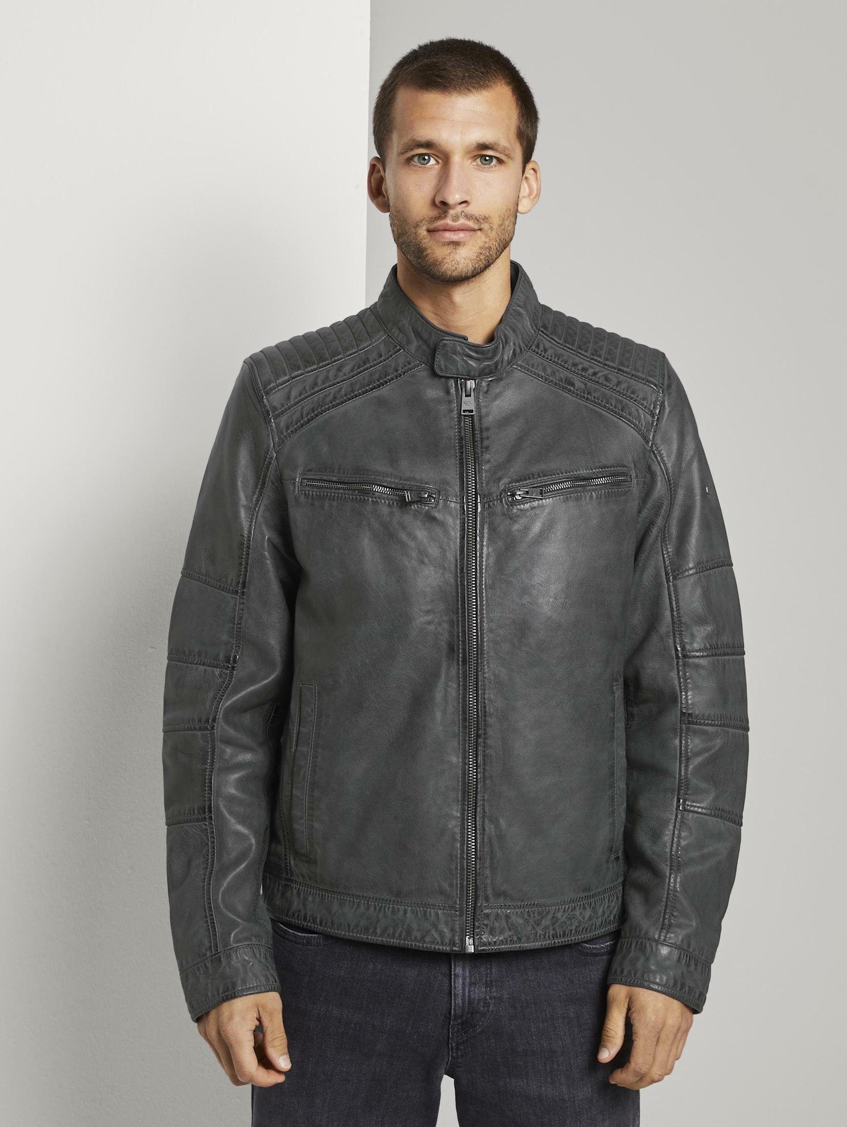 lederjacke von tom tailor