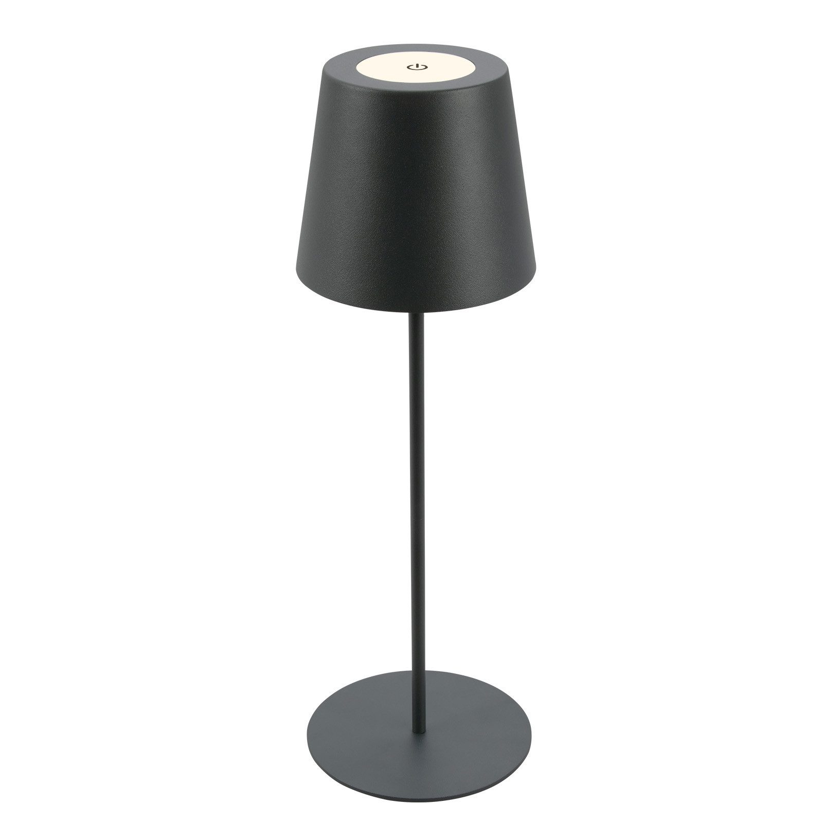 Briloner Leuchten Tischleuchte LED Tischlampe Akku IP44, LED wechselbar, 2700K - Extra - Warmweiß, LED Tischlampe kabellos 36x10,5 cm Beige Wohnzimmer Schlafzimmer
