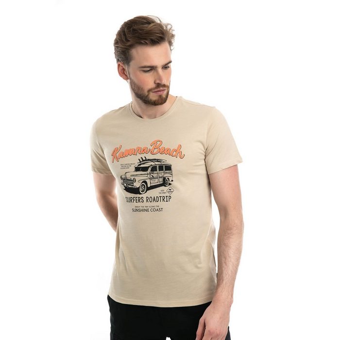 ROADSIGN australia T-Shirt Kamana Beach (1-tlg) mit Rundhalsausschnitt & Print 100 % Baumwolle
