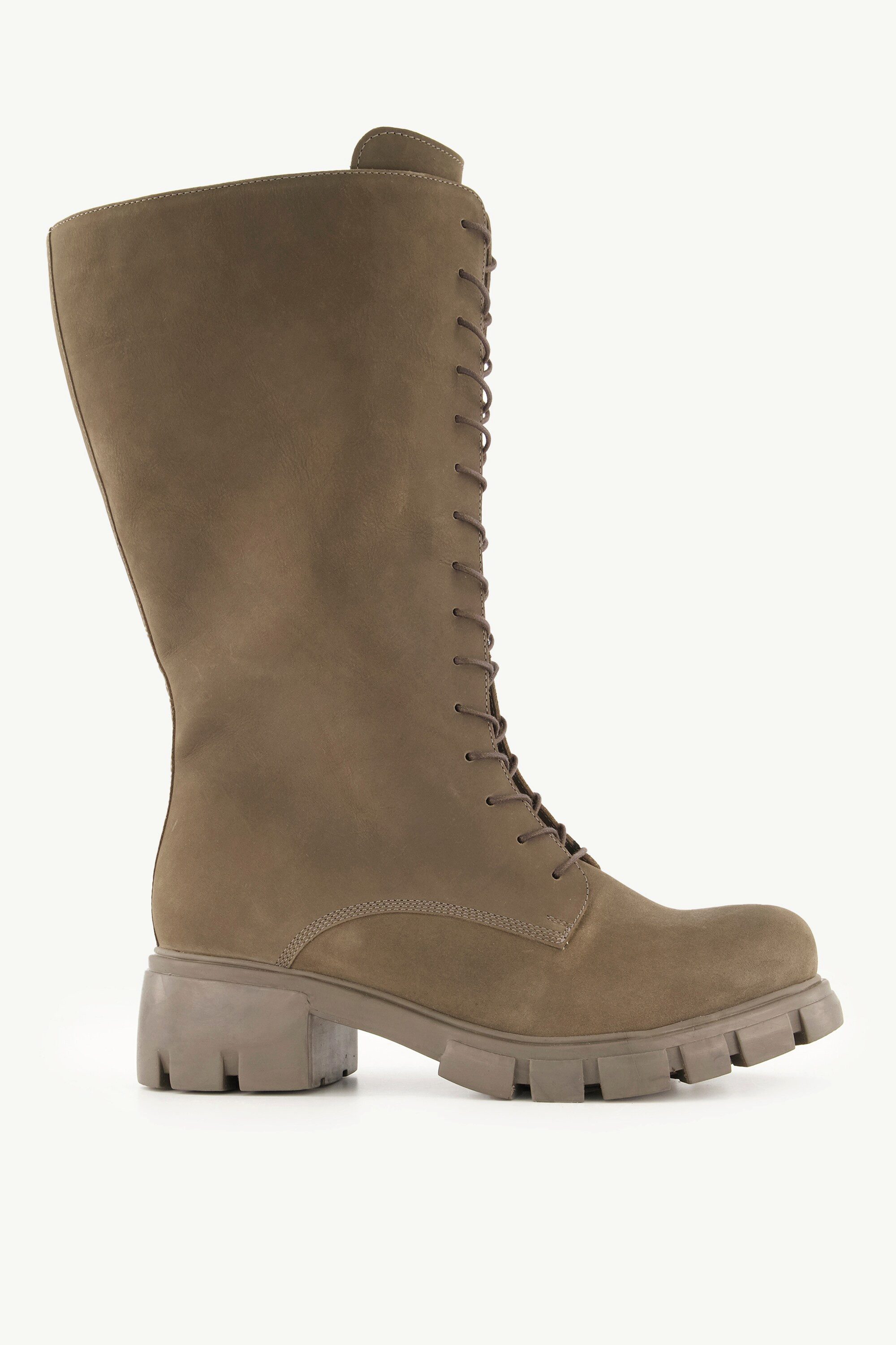 Ulla Popken Lederstiefel XL-Schaft Zipper Weite H Stiefel günstig online kaufen