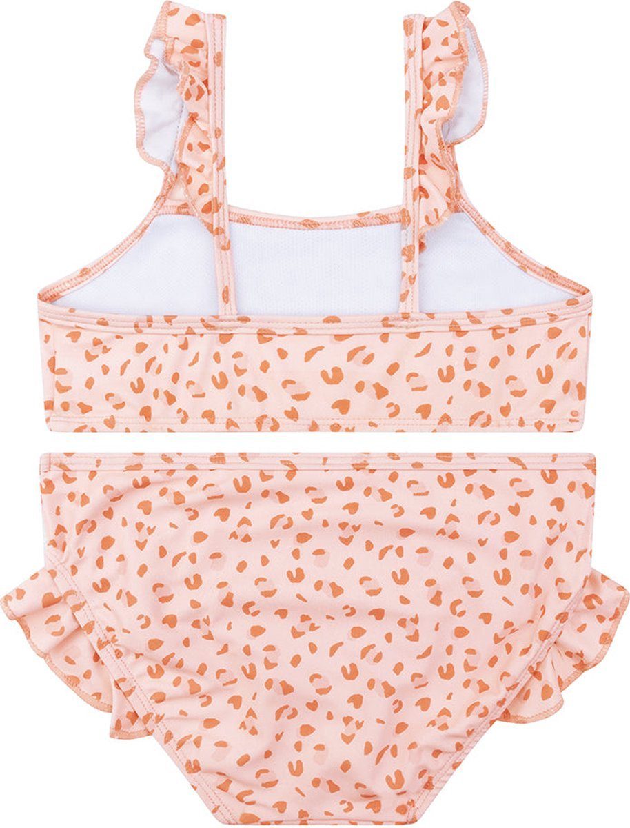 Swim Essentials Bandeau-Bikini Swim Essentials UV-Bikini, für Mädchen altrosa Leoparden Muster 1–12