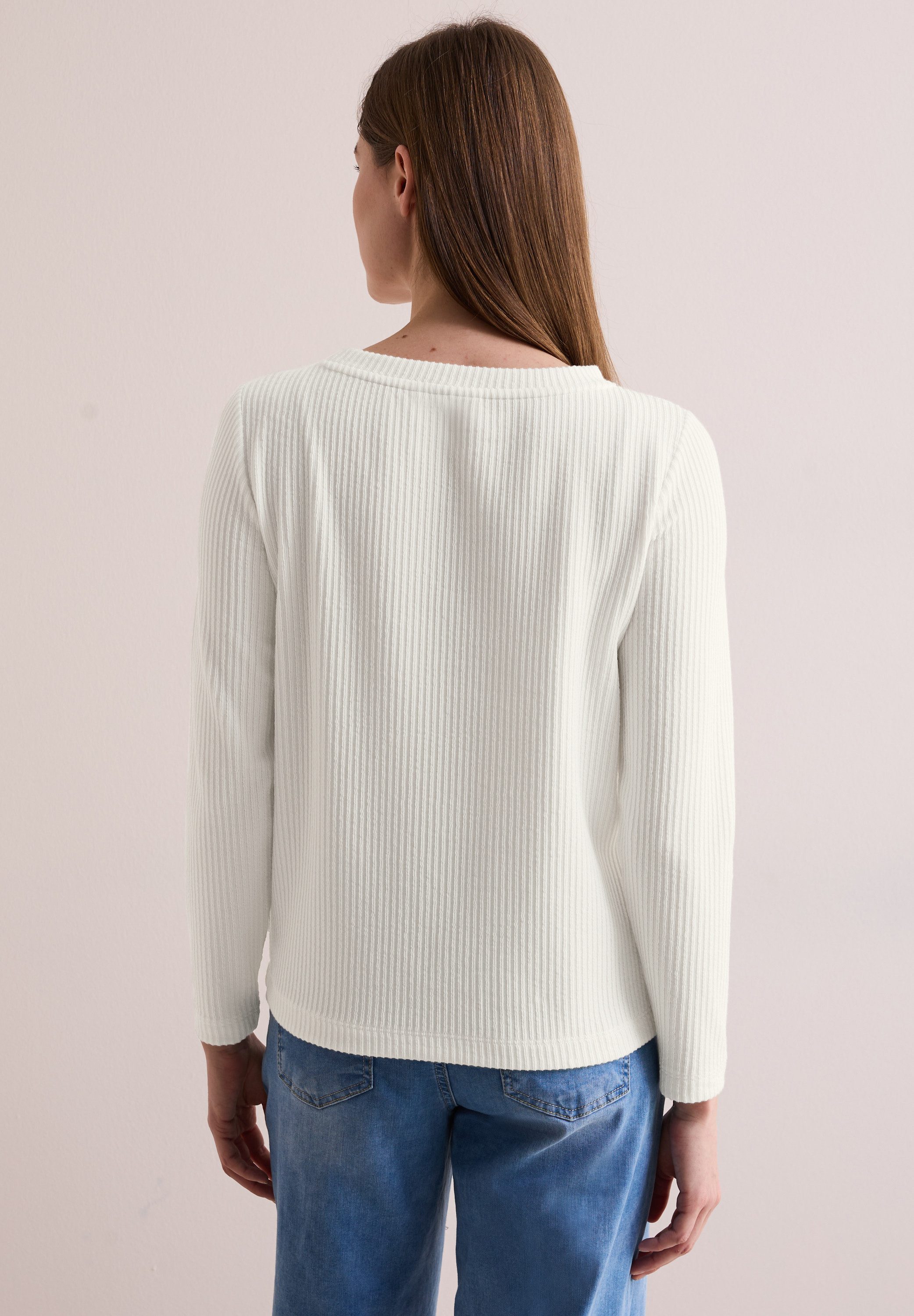 CECIL Langarmshirt mit Struktur günstig online kaufen