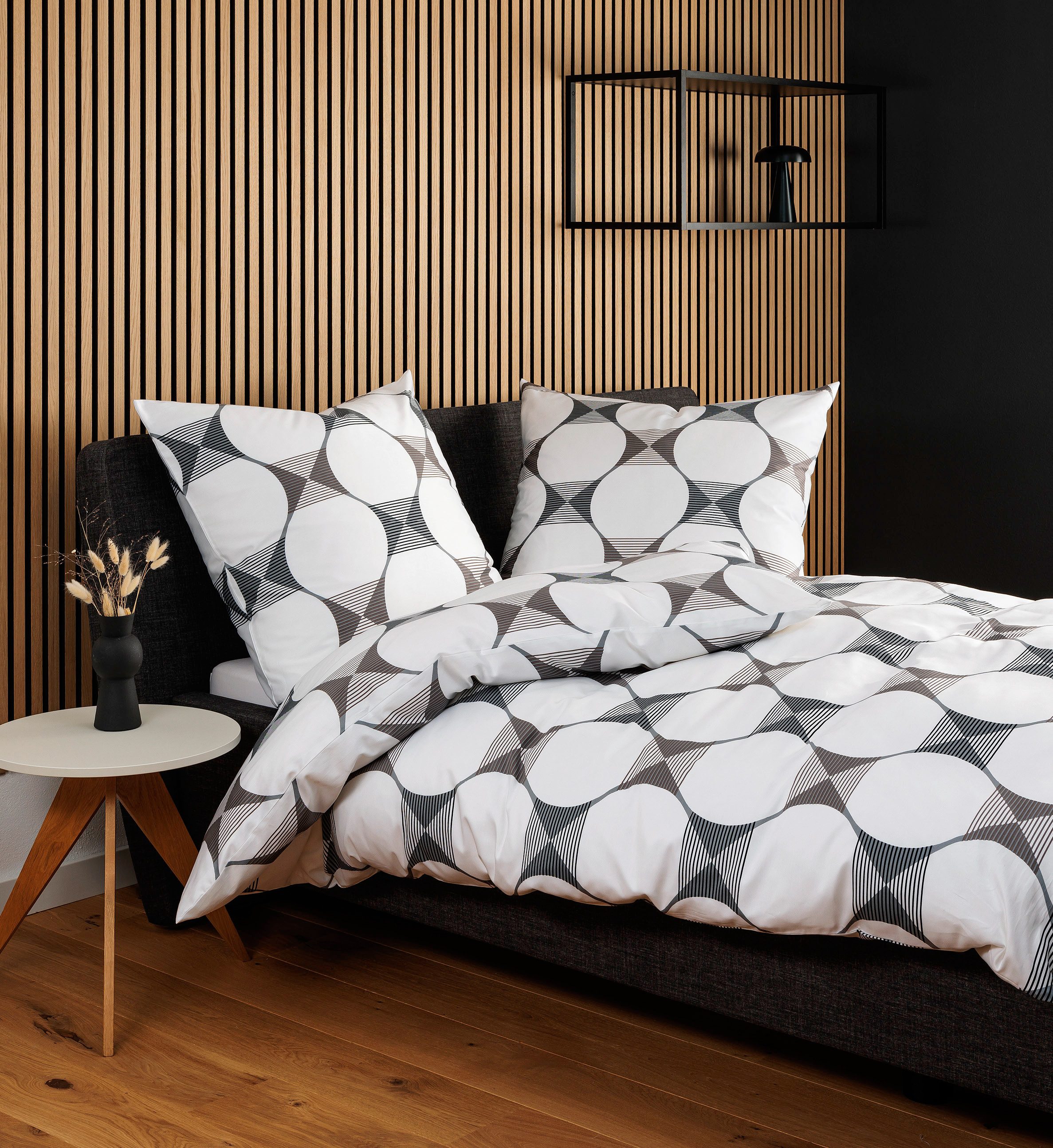 Janine Janine Mako-Satin Bettwäsche J. D. 87103 taupe Größe:  200x220 cm + günstig online kaufen