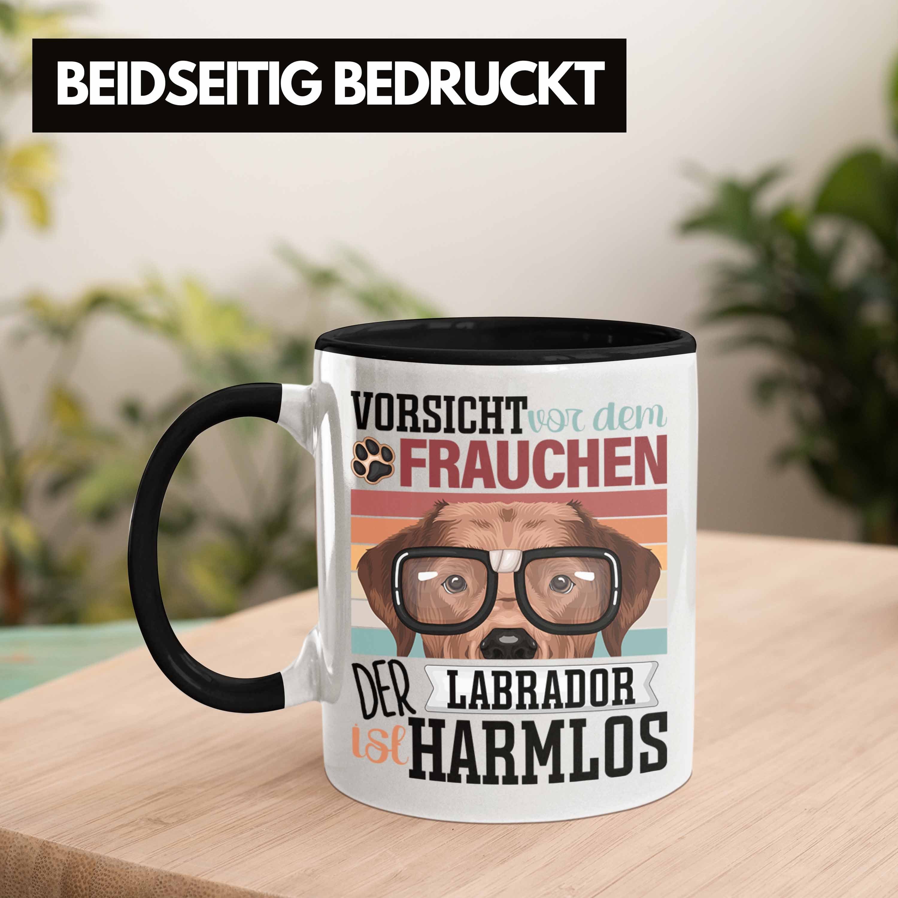 Trendation Tasse Labrador Besitzerin Frauchen Geschenk Lustiger Schwarz Tasse Geschenkid Spruch