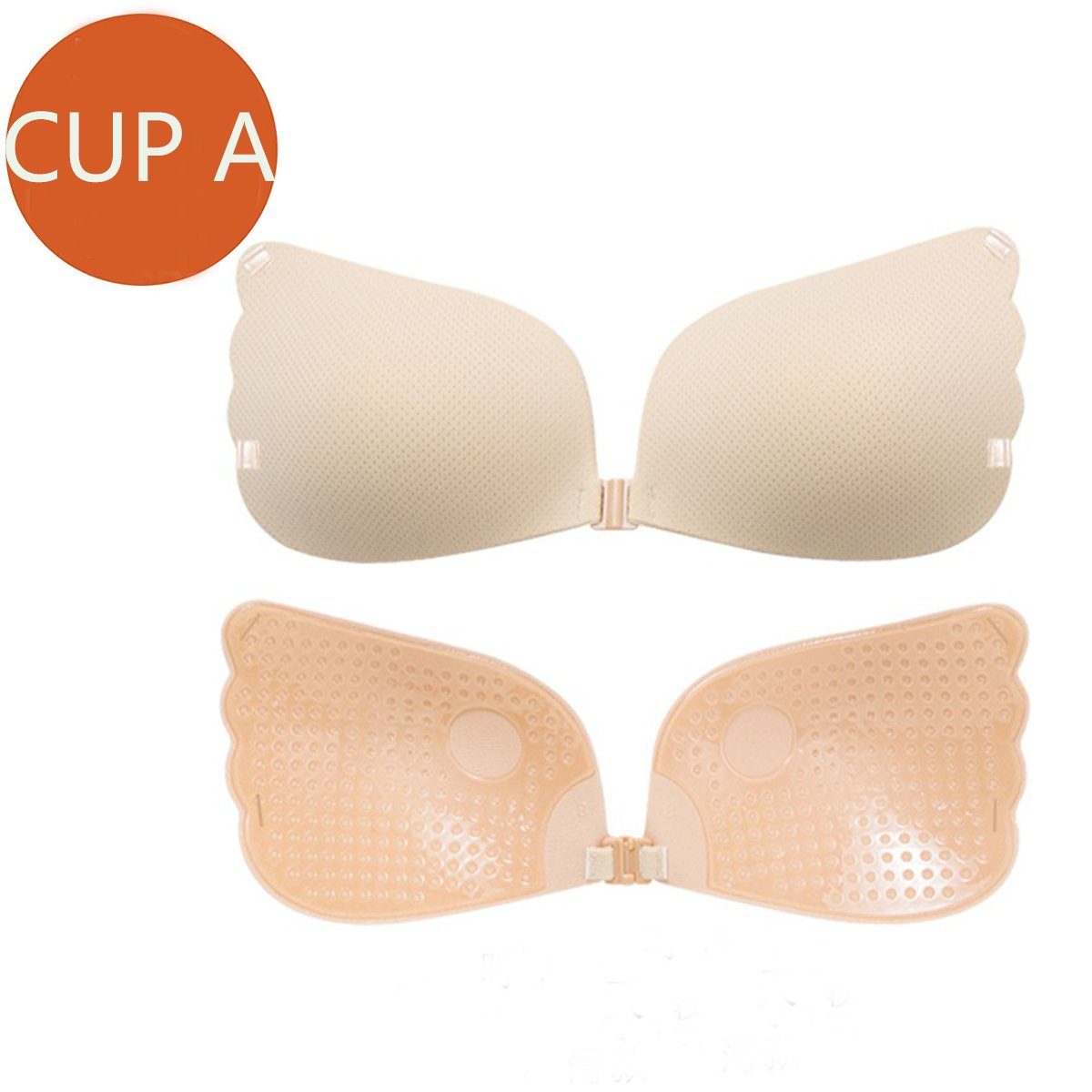 XDeer Rückenfreier BH Push up BH Rückenfrei Klebe BH Wiederverwendbarer Trägerloser BH mit Push & Lift up Effekt für Aalle