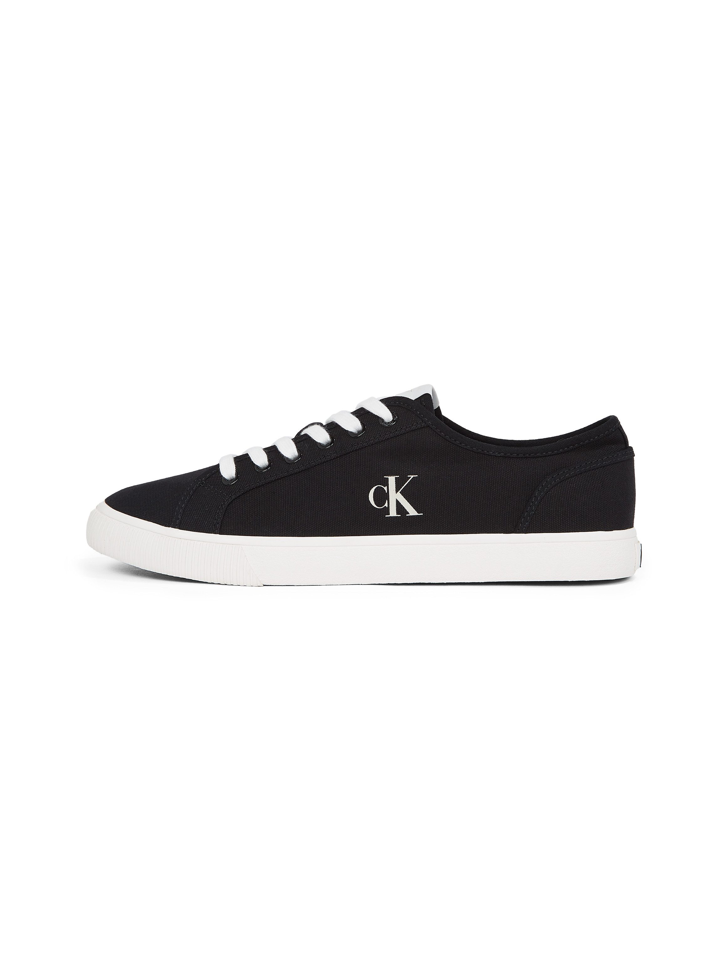Calvin Klein Jeans ESS VULC LOW MG CANVAS Sneaker Schnürschuh, Halbschuh, Freizeitschuh in klassischer Optik