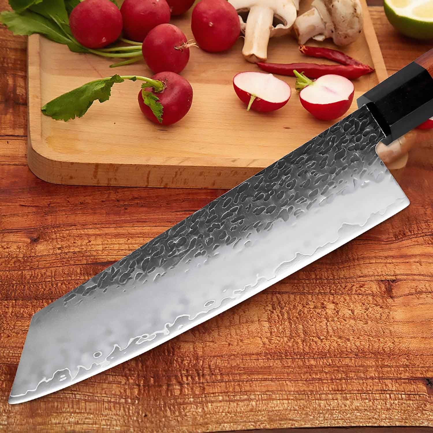 Kochmesser Kiritsuke Octagonal etwas andere Messer Muxel Kochmesser Griff mit das