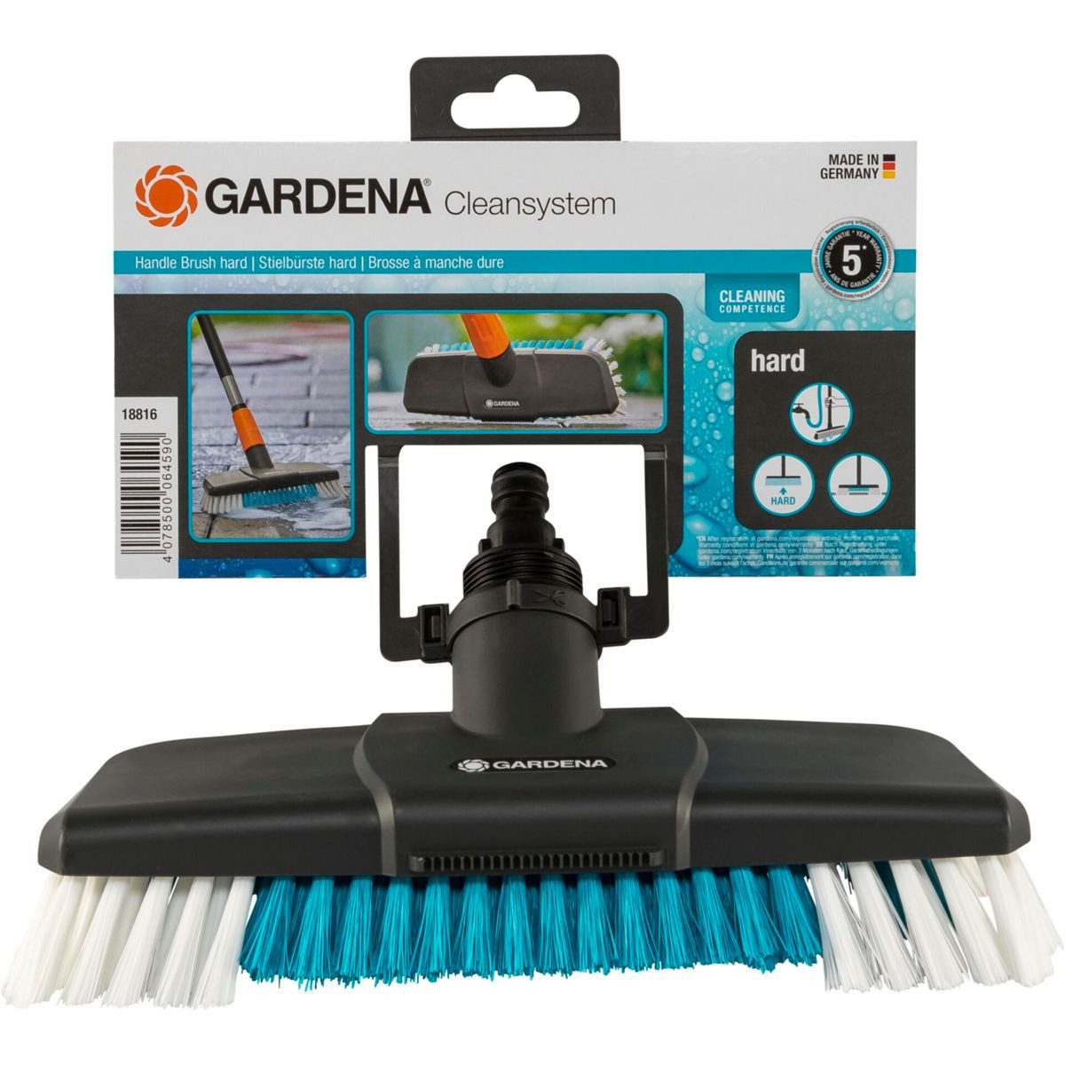 GARDENA Reinigungs-Set Cleansystem Stielbürste hard